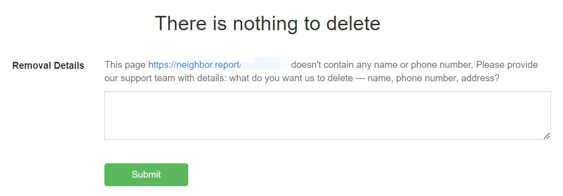Please note that you may get the ‘There is nothing to delete’ notice after step 3.