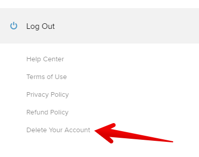 how to delete about.me account