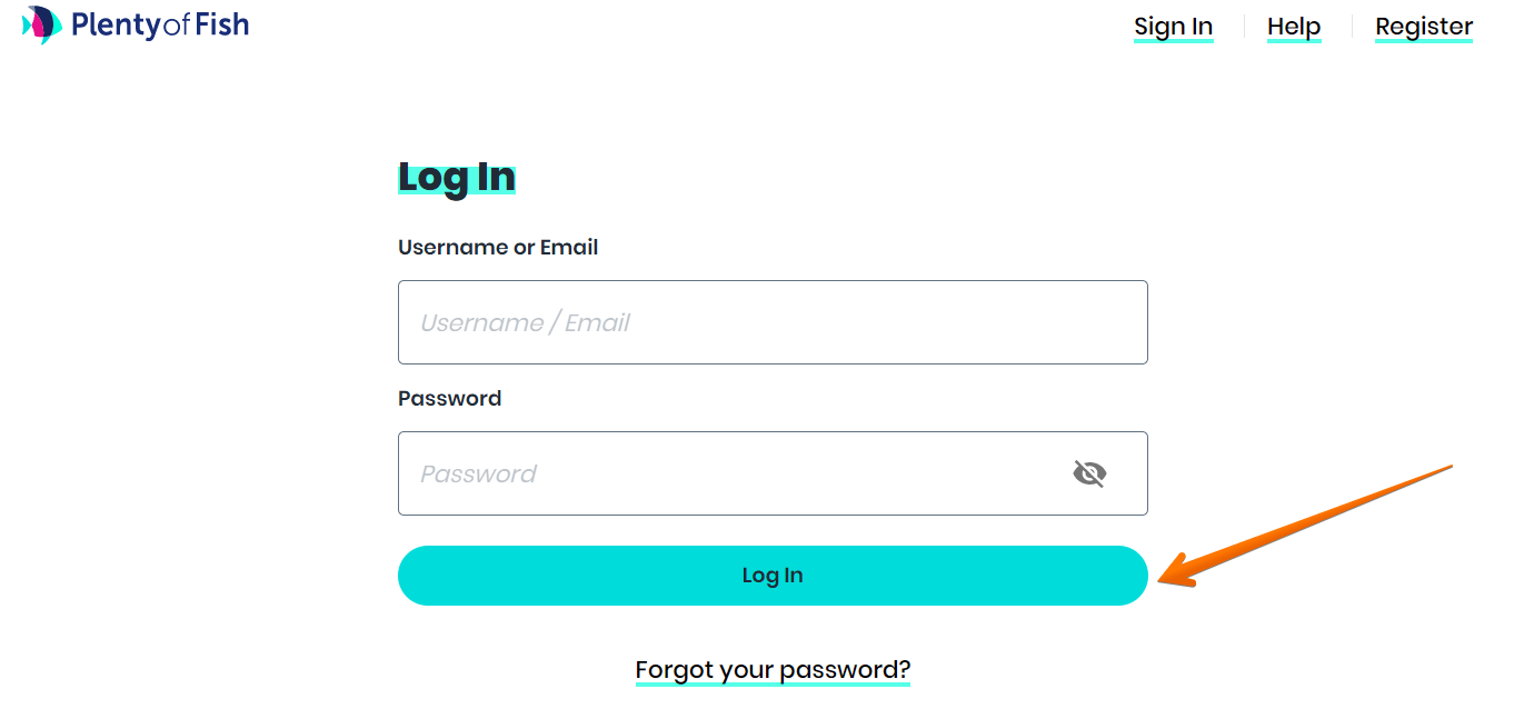 Step 3: Log in to your POF account.